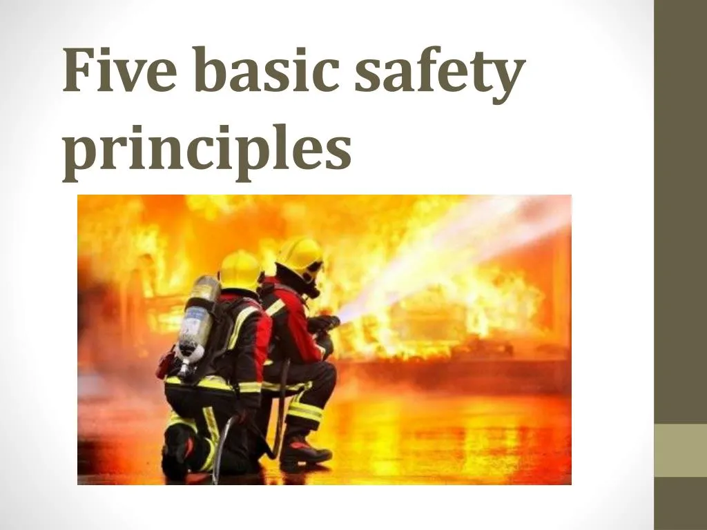 five basic safety principles