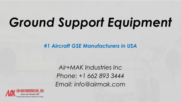 Ground Support Equipment