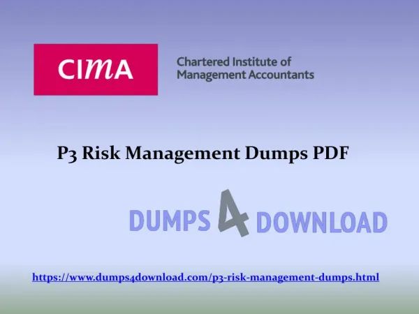Latest and Actual P3 Risk Management Reporting Dumps - Dumps4download.com