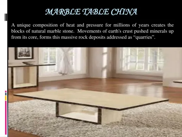 Marble Table China