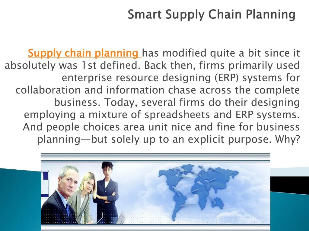 smart supply chain planning