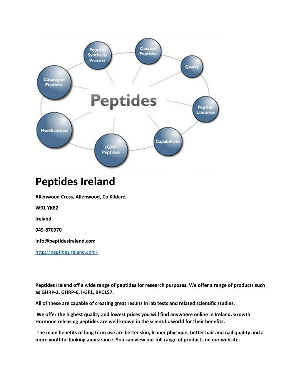 peptides ireland