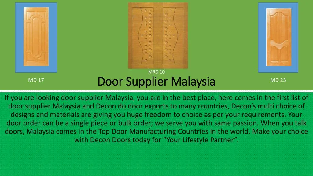 mrd 10 door supplier malaysia