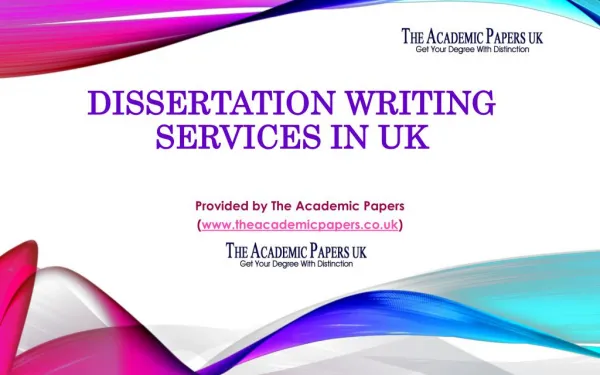 Dissertation Writing Services in UK Provided by The Academic Papers