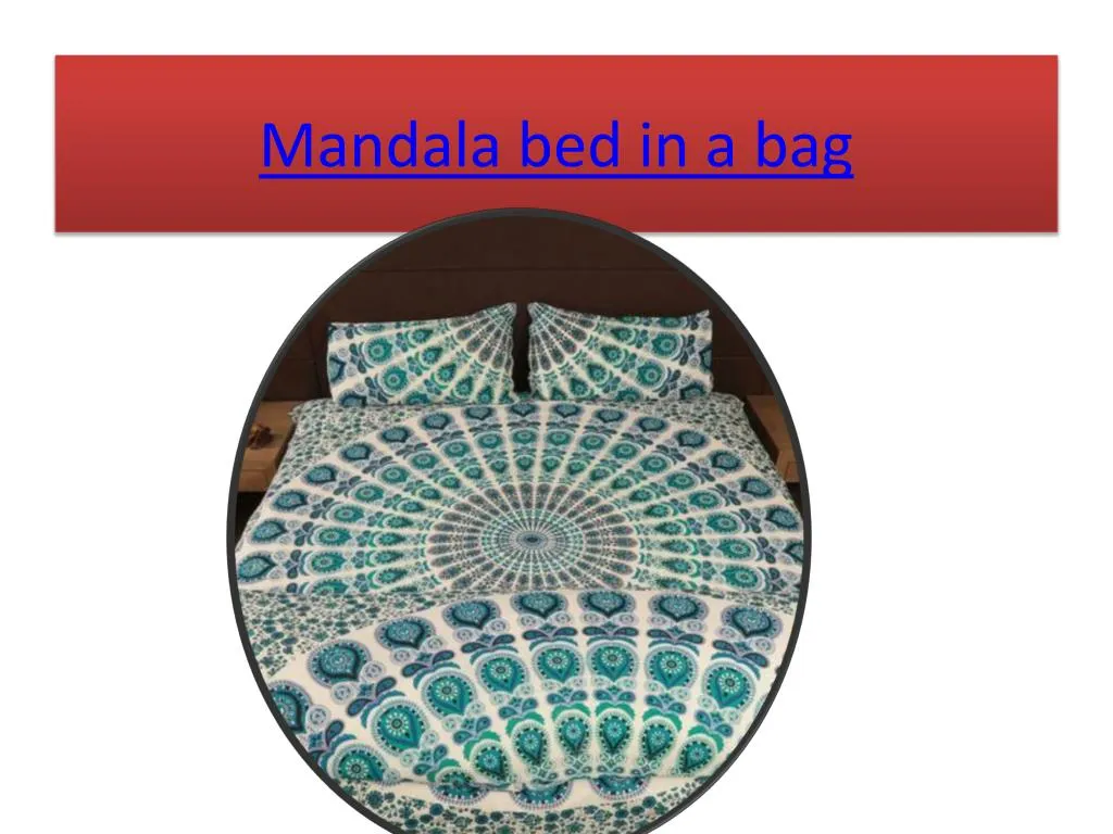 mandala bed in a bag