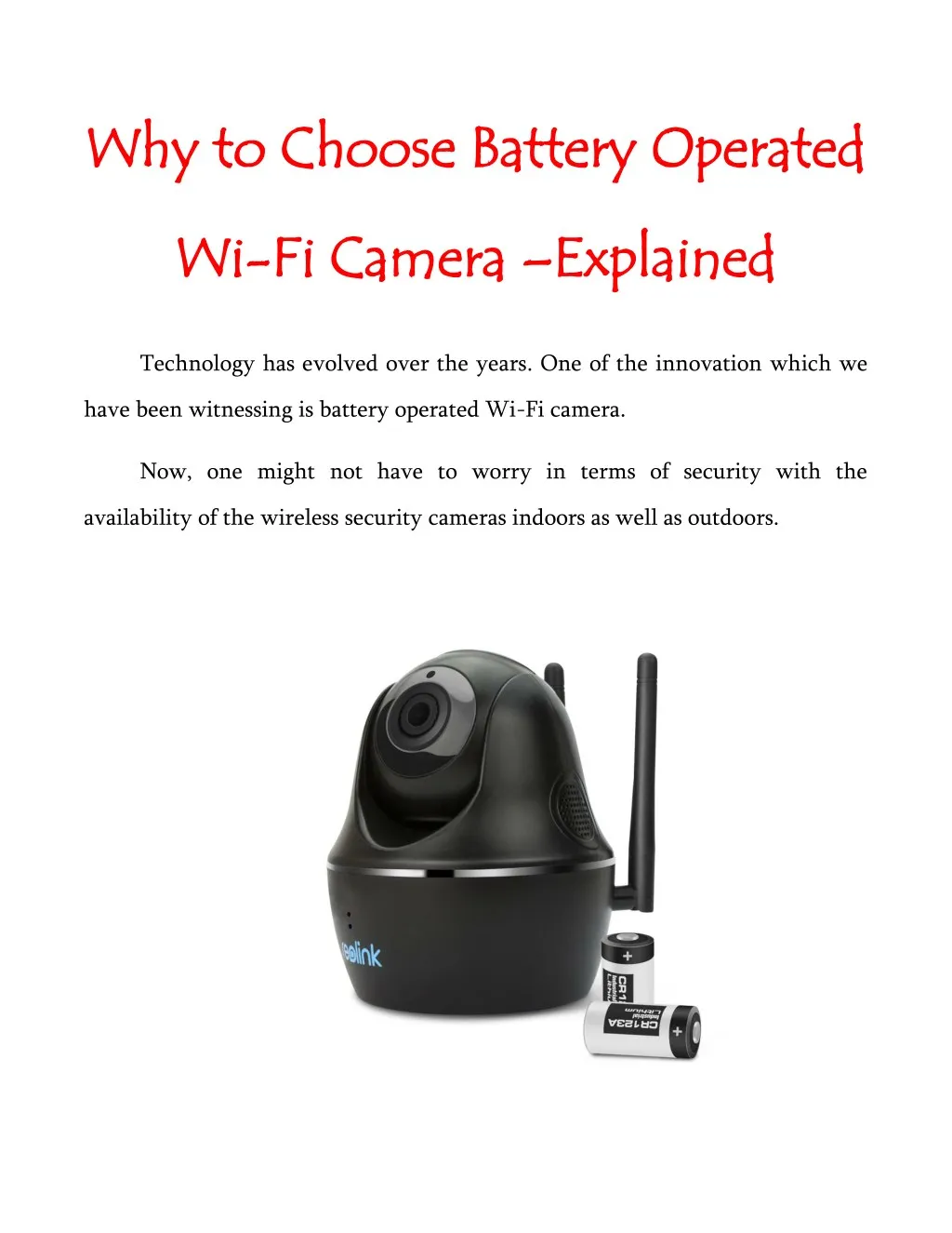 why to choose battery operated why to choose