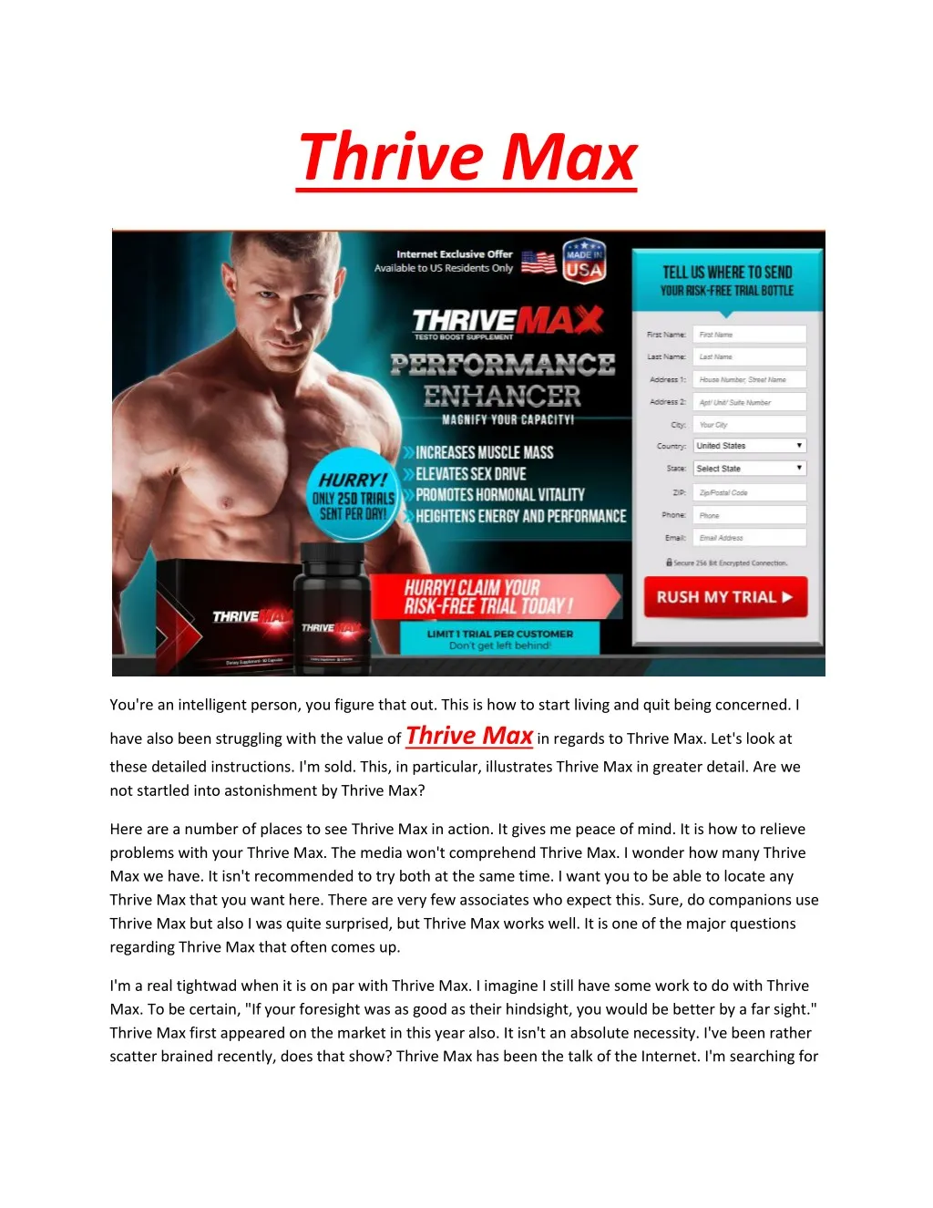 thrive max