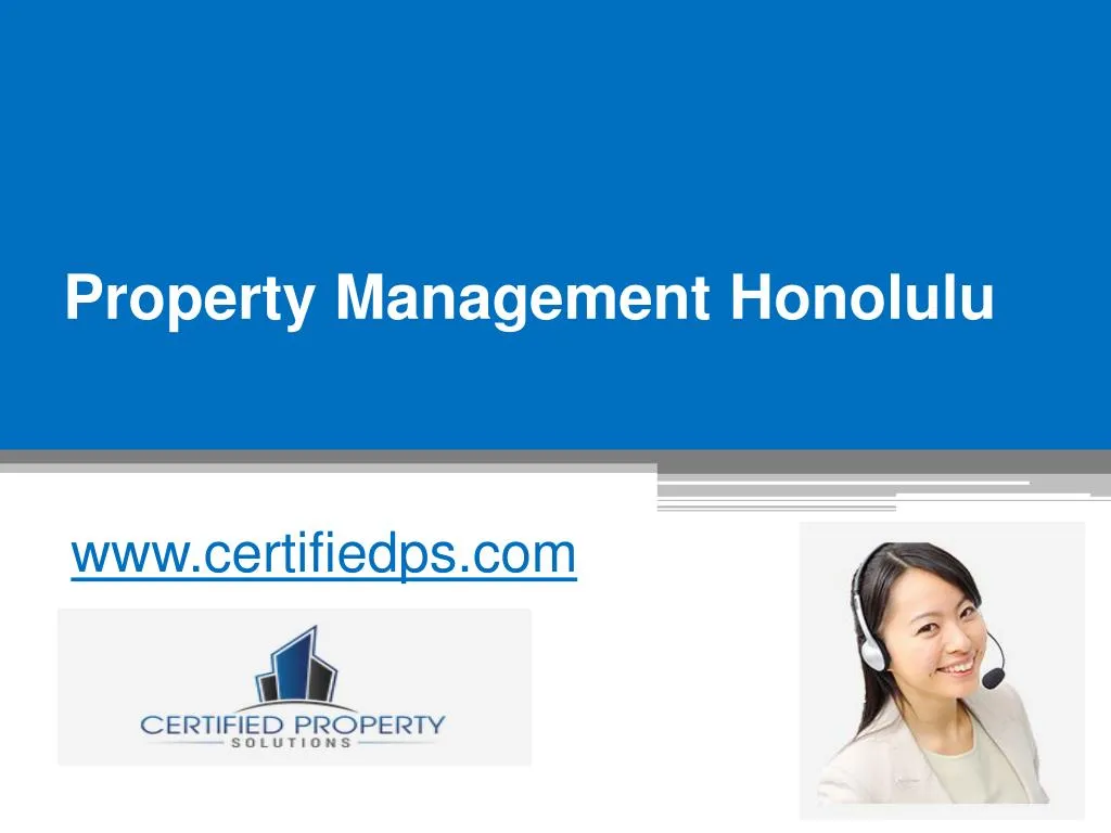 property management honolulu