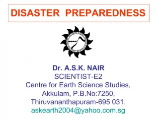 DISASTER PREPAREDNESS - slide 1