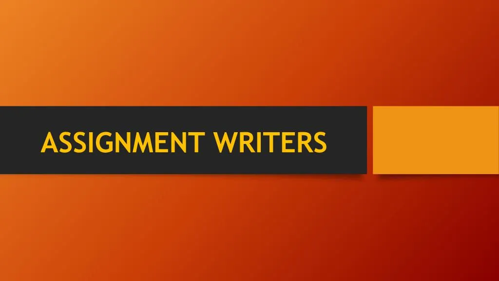 assignment writers