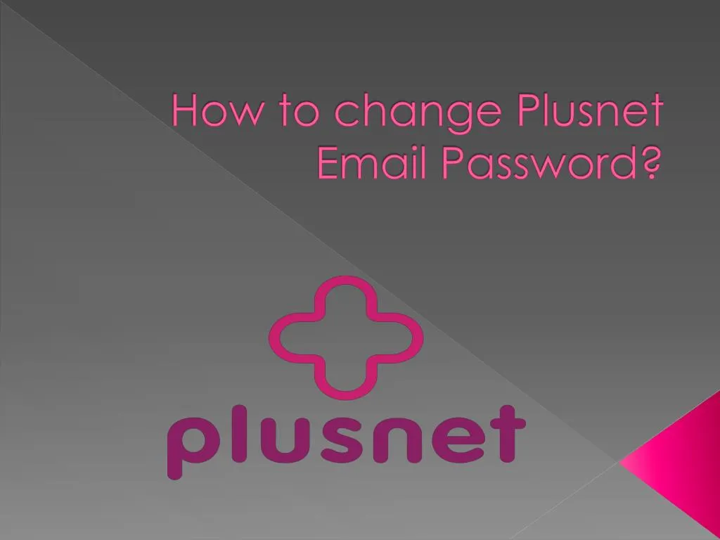 how to change plusnet email password