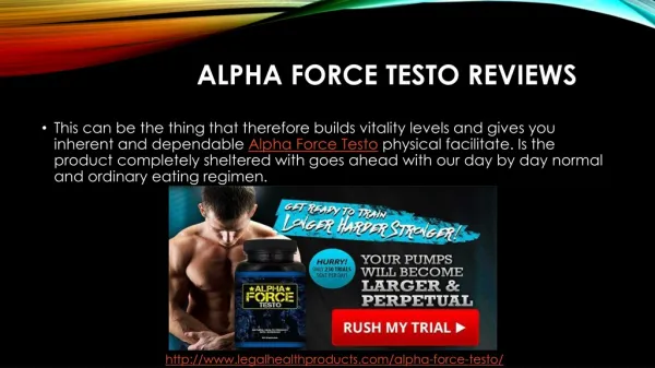 Where to Buy Alpha Force Testo and Price