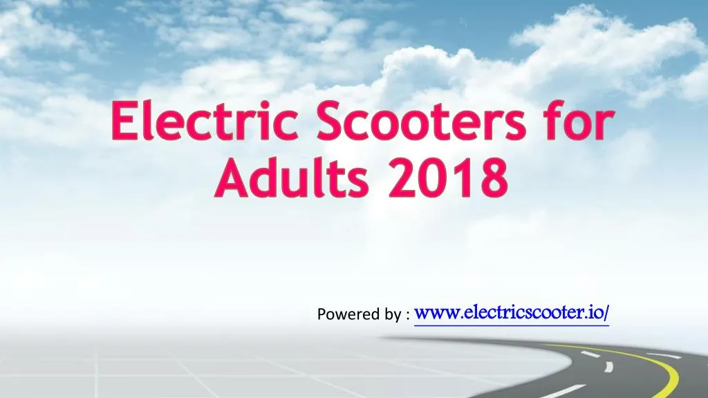electric scooters for adults 2018