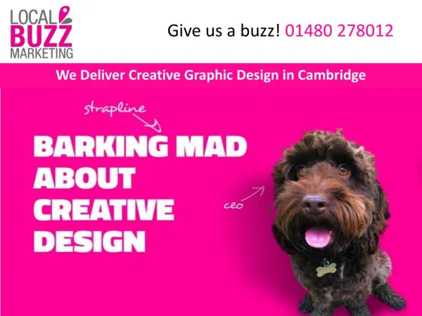 We Deliver Creative Graphic Design in Cambridge