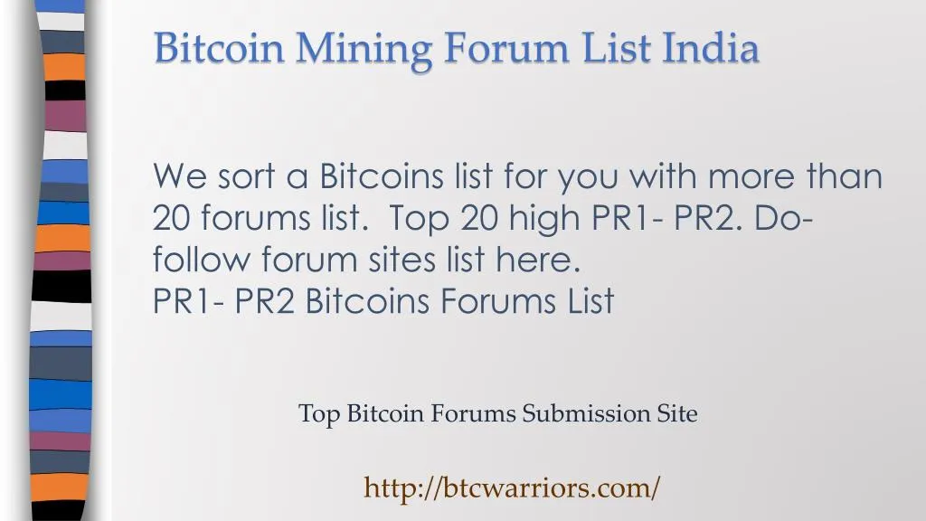 top bitcoin forums submission site http btcwarriors com