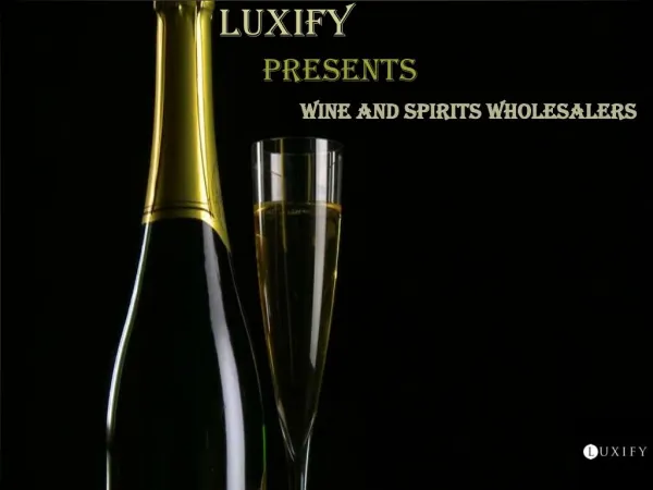 Wine and spirits wholesalers
