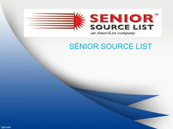Senior citizen insurance leads from senior source lists