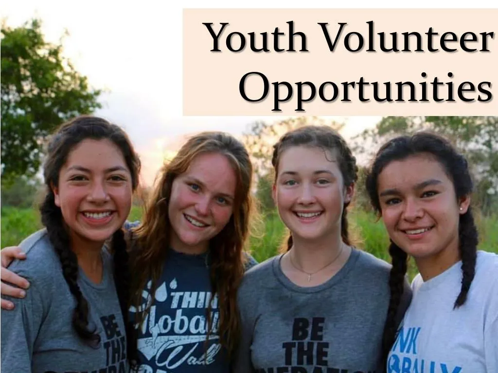 youth volunteer opportunities