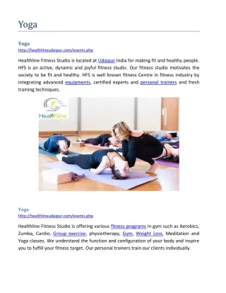 Yoga - slide 1
