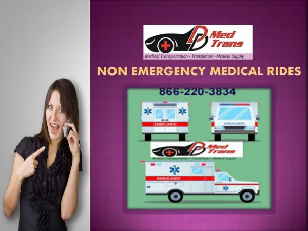 Services offered by non emergency Medical Rides