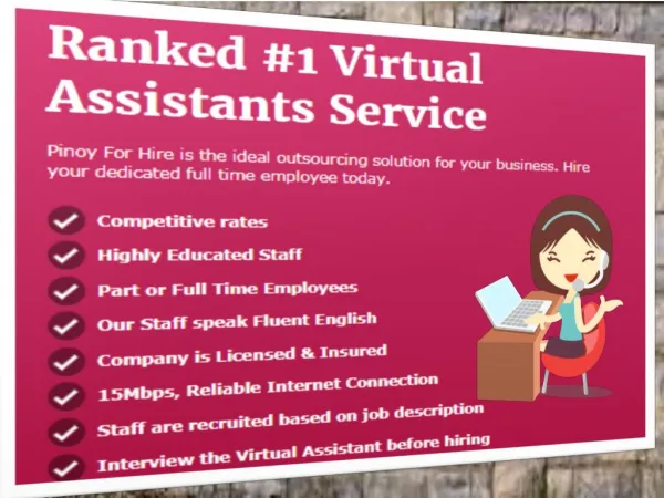 Ranked #1 Virtual Assistant Philippines
