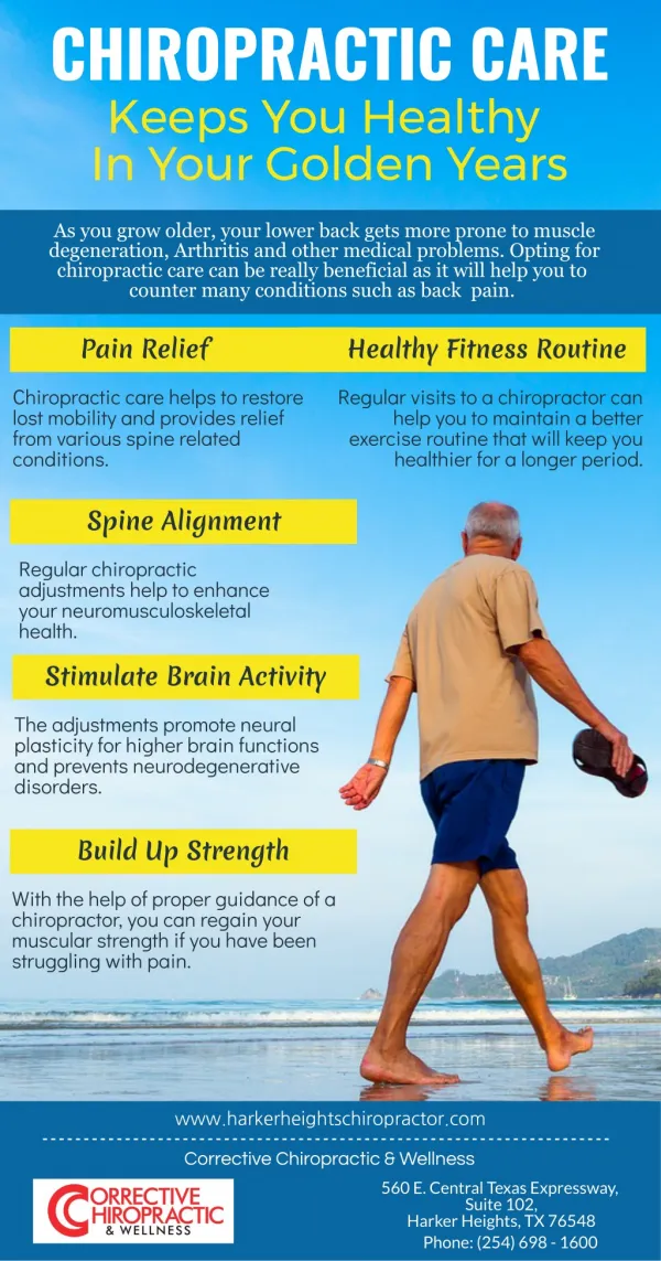 Chiropractic Care Keeps You Healthy In Your Golden Years