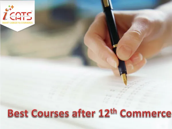 Best Courses after 12th Commerce
