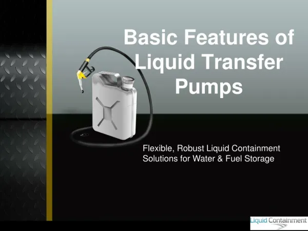 Liquid Transfer Pumps