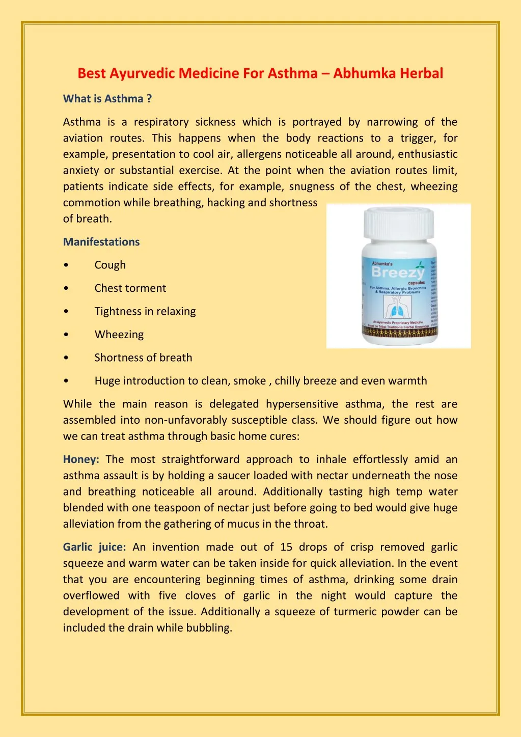 best ayurvedic medicine for asthma abhumka herbal