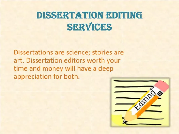Dissertation Editor