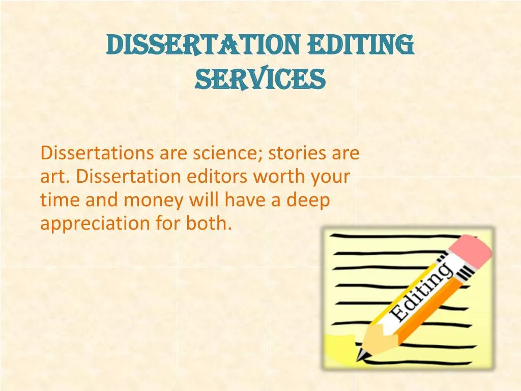 dissertation editing services