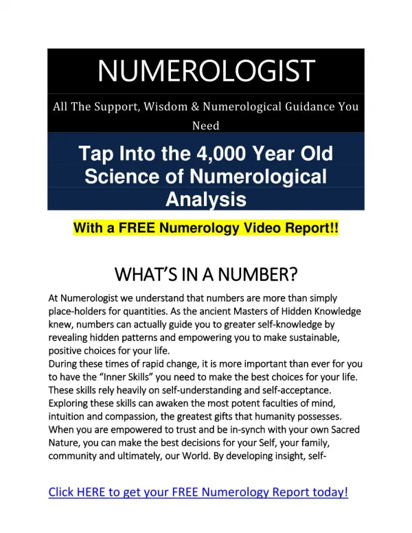 numerologist com