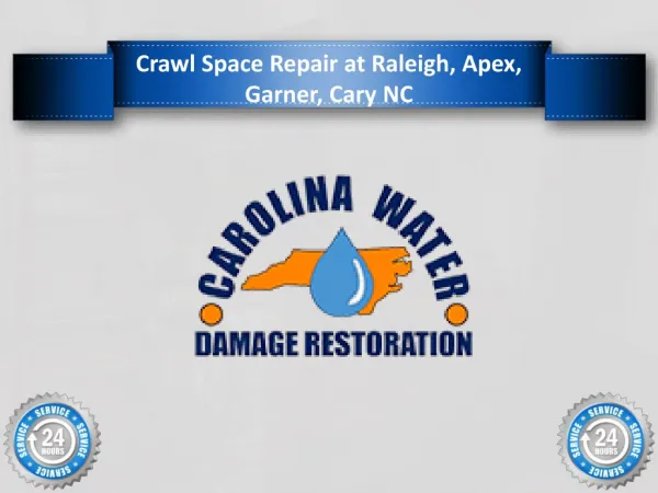 Crawl Space Repair at Raleigh, Apex, Garner, Cary NC