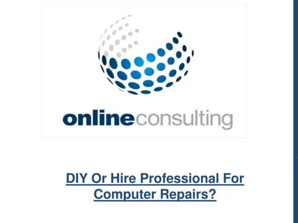 DIY Or Hire Professional For Computer Repairs?