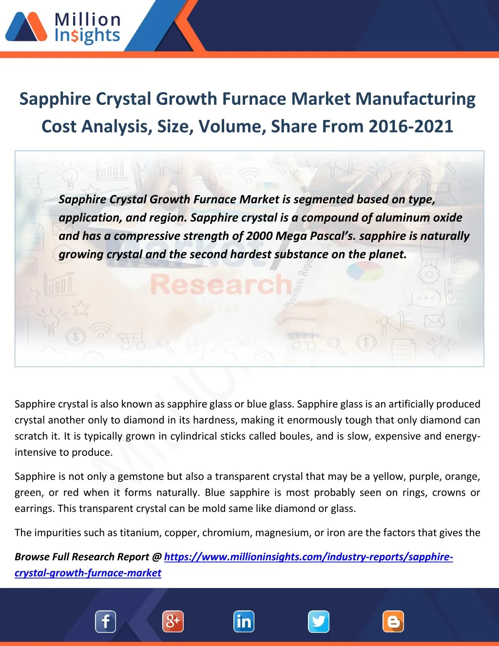 sapphire crystal growth furnace market
