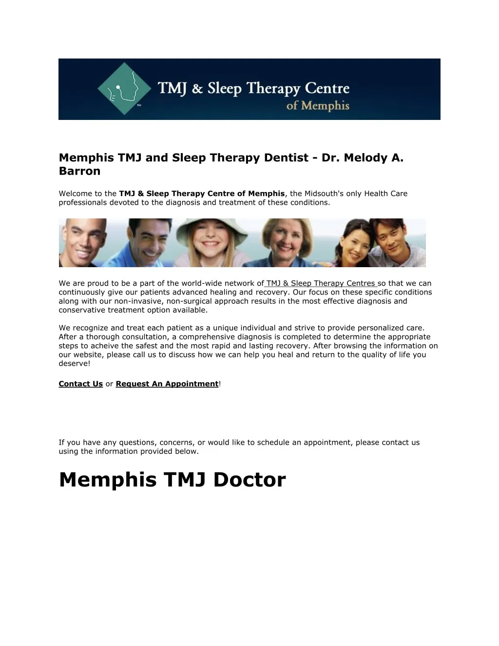 memphis tmj and sleep therapy dentist dr melody