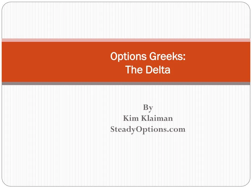 options greeks the delta