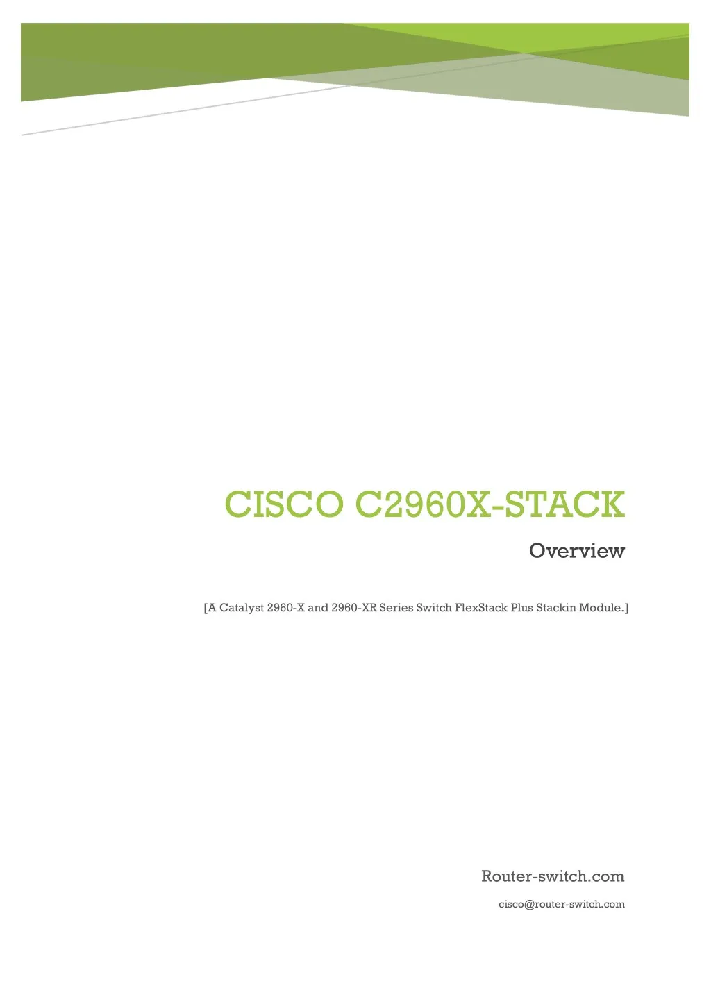 cisco c2960x stack