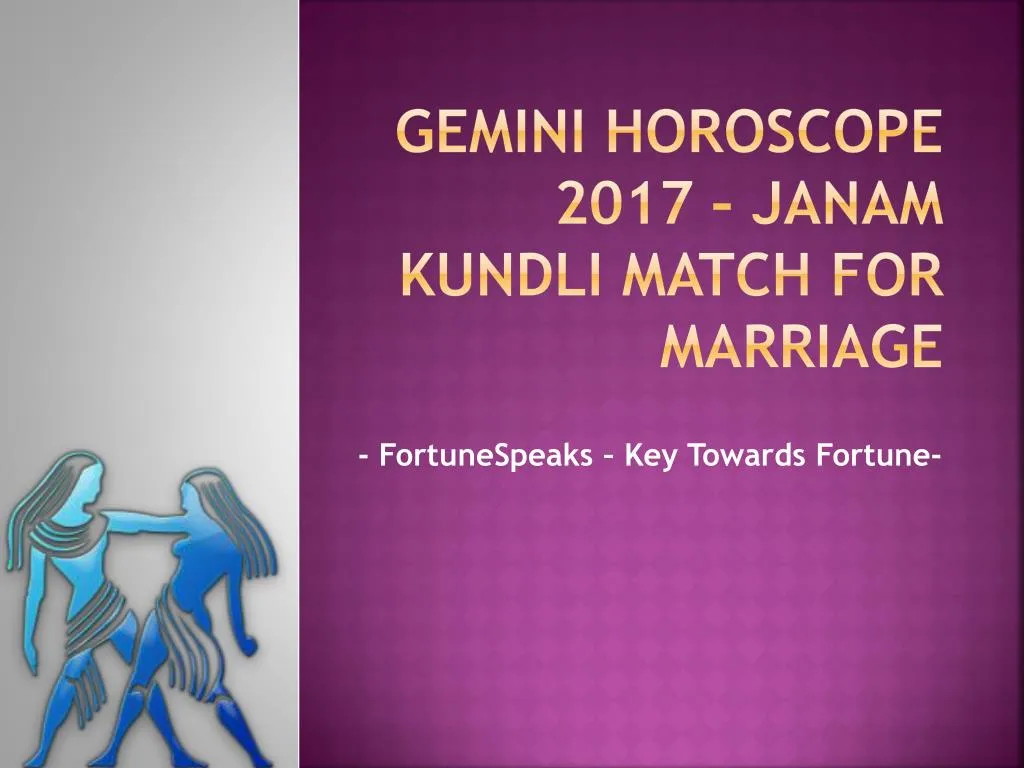 gemini horoscope 2017 janam kundli match for marriage