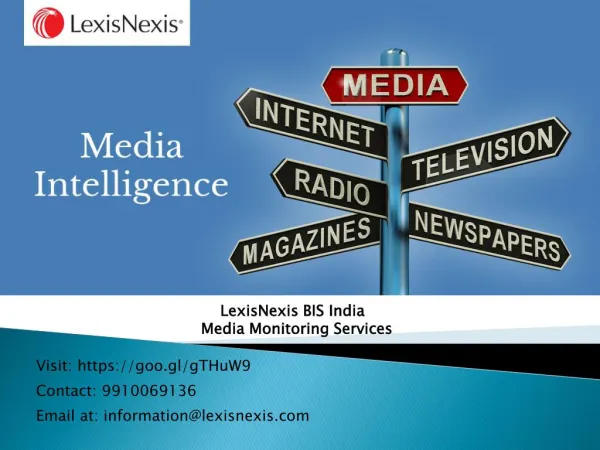 Affordable media monitoring services by LexisNexis India