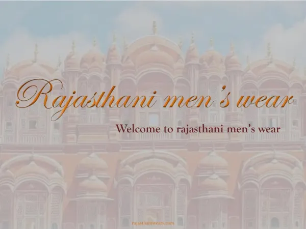 rajasthani men's wear