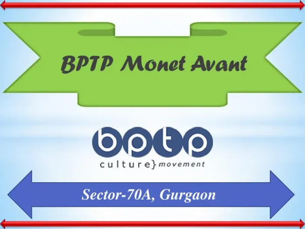 BPTP Monet Avant – Affordable Flats in Gurgaon