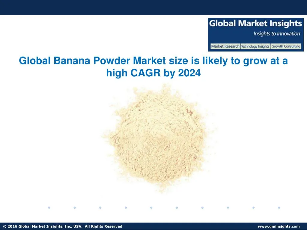 global banana powder market size is likely