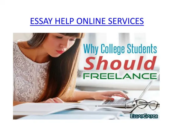 GET ESSAY HELP ONLINE SERVICES From EssayGator.com Experts