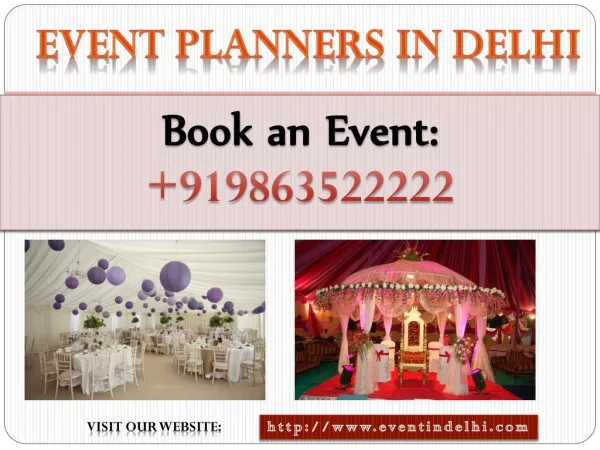 Wedding Planners In Delhi