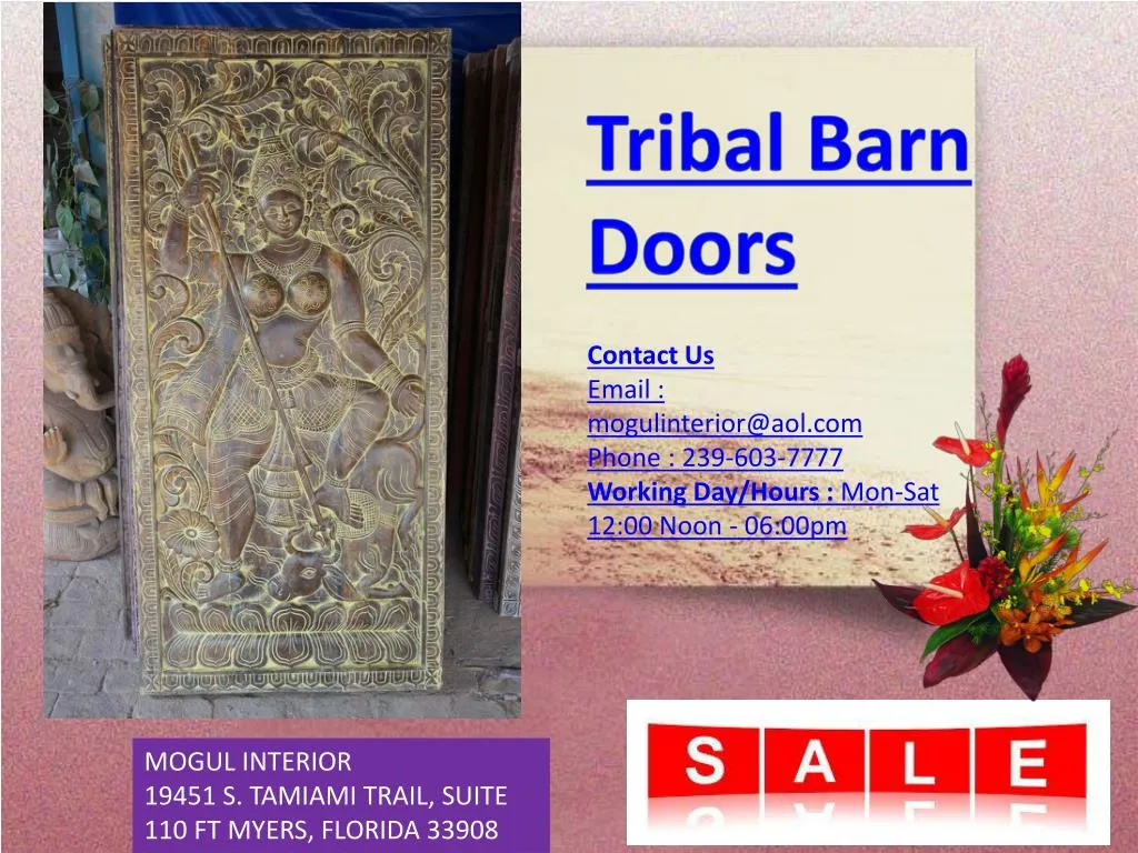 tribal barn doors