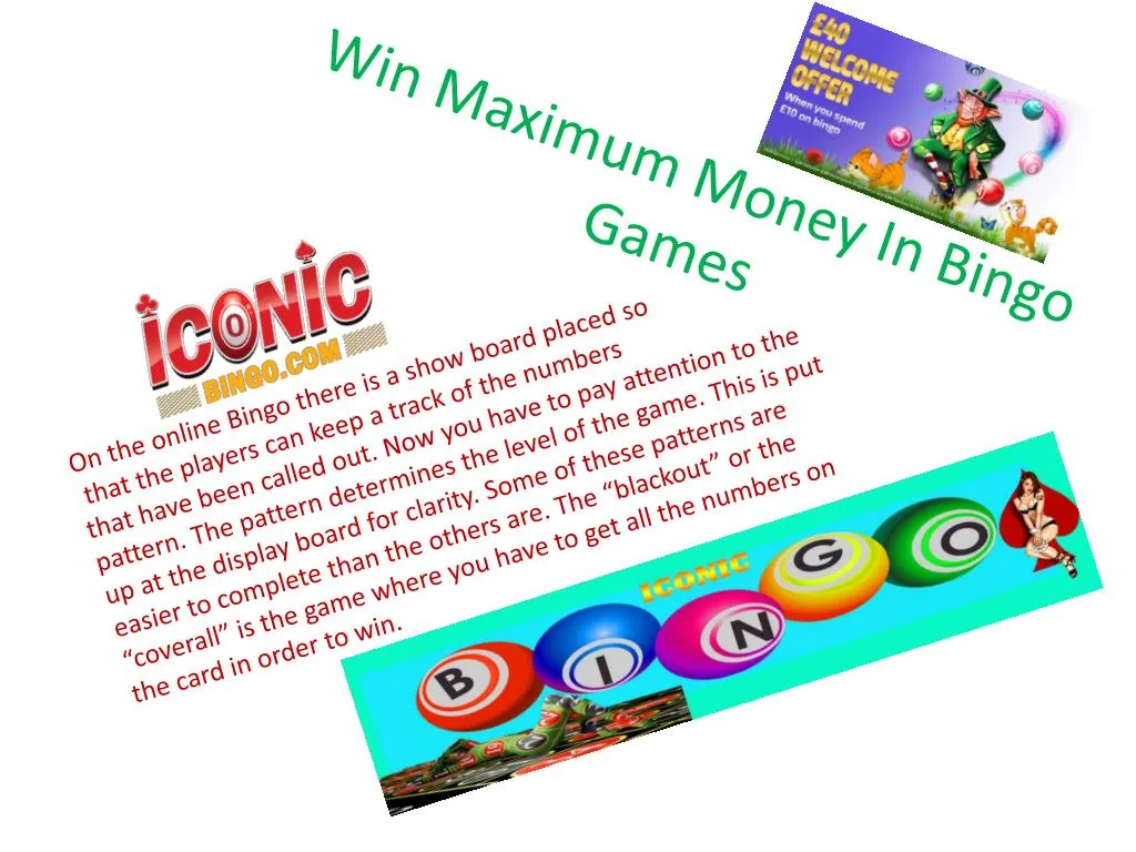 win maximum money in bingo games