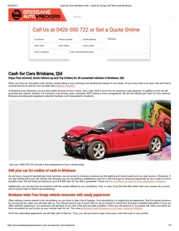 cash for cars