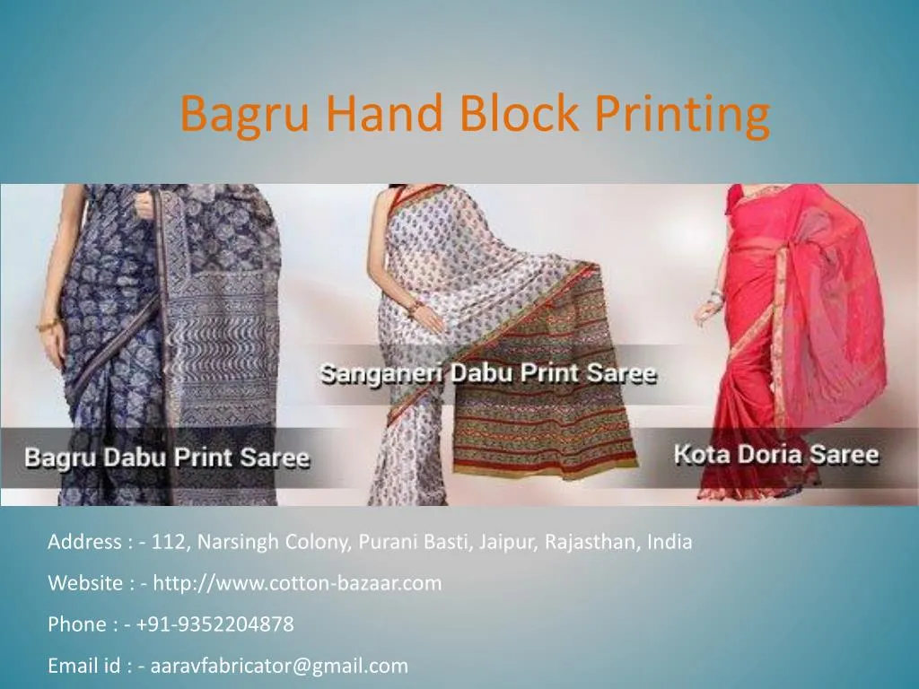 bagru hand block printing