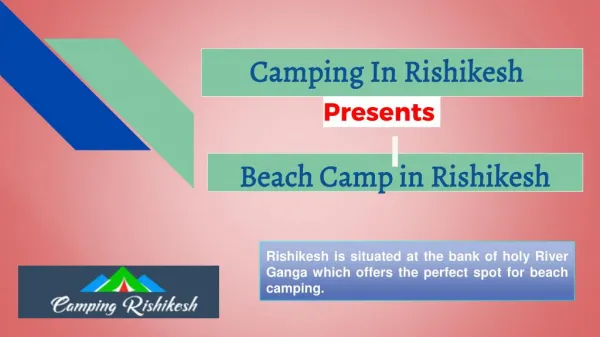 Beach Camp in Rishikesh